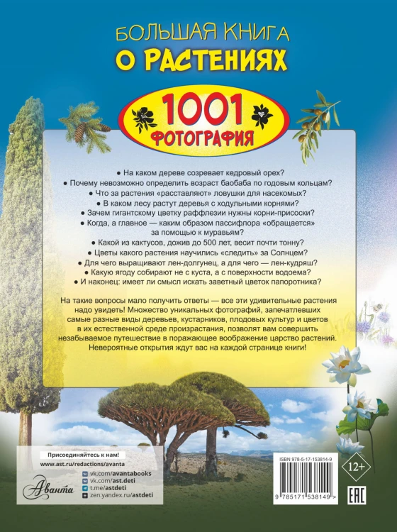 Большая книга о растениях. 1001 фотография