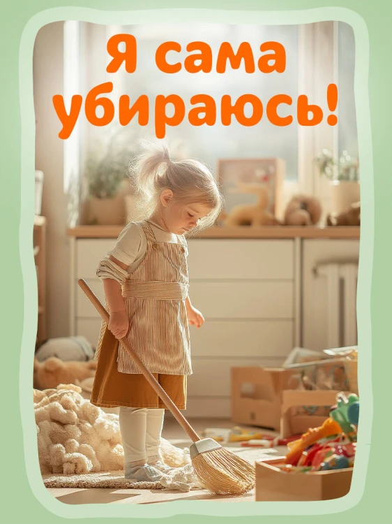 Я сам! Убираюсь в комнате