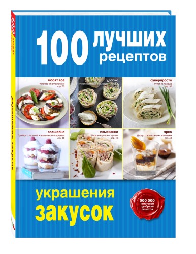 100 лучших рецептов украшения закусок